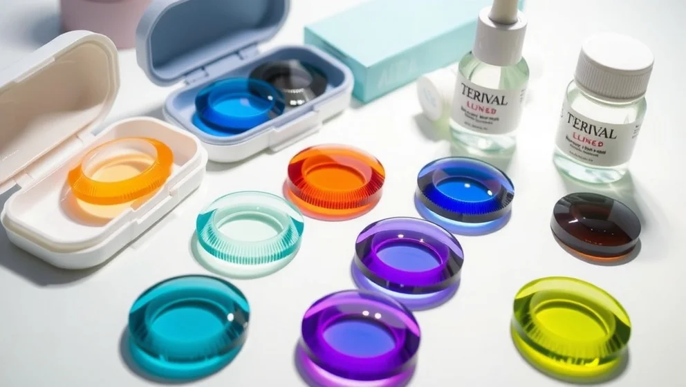 Färgade linser med styrka fungerar det bra